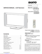 Sanyo LCD-32XL2-00 Service Manual