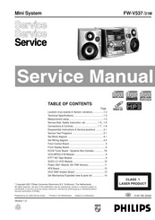 Philips FW-V537 Service Manual