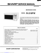 Sharp R-319FW Service Manual