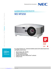 Nec NP3250 Series Manuals | ManualsLib