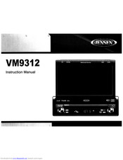 Jensen VM9312 - DVD Player With LCD Monitor Instruction Manual