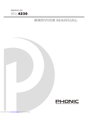 Phonic MQ 4230 Service Manual