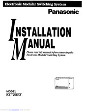 Panasonic KX-T206NZ Installation Manual
