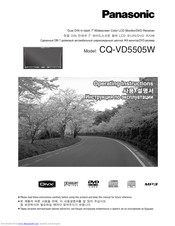 Panasonic CQ-VD5505W5 Operating Instructions Manual