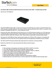 StarTech.com S3510BMU33 Spec Sheet
