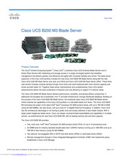Cisco UCS B200 Datasheet