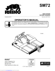 Alamo Rhino SM72 Operator's Manual