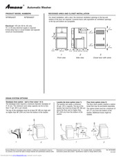 Amana NTW5400T Installation