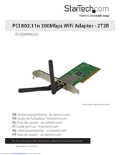 StarTech.com PCI300WN2X2 User Manual