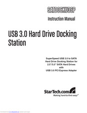 StarTech.com SATDOCKU3SP Instruction Manual