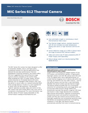 Bosch MIC-612TIALW36N Brochure & Specs