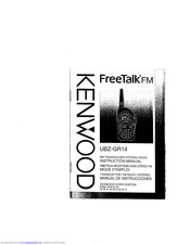 Kenwood FreeTalk UBZ-GR14 Instruction Manual