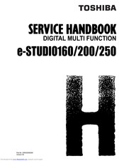 Toshiba e-STUDIO200 Service Handbook