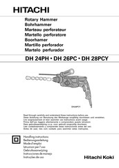 Hitachi Koki DH 24PH Handling Instructions Manual