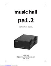Music Hall pa1.2 Instruction Manual