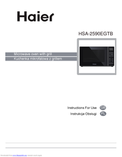 Haier HSA-2590EGTB Instructions For Use Manual