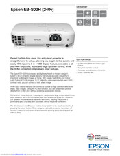 Epson EB-S02H Datasheet