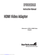 StarTech.com IPUSB2HDMI Instruction Manual