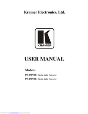 Kramer PT-2SPDIF User Manual