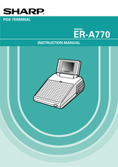 Sharp ER-A770 Instruction Manual