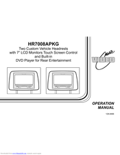Audiovox HR7008APKG Operation Manual