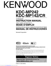 Kenwood KDC-MP142 Instruction Manual