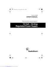 Radio Shack Regulated Power Supply Owner's Manual