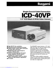 Ikegami ICD-40VP Specifications