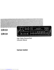 Harman Kardon CR131 Instruction Manual