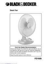 Black & Decker FD1600 User Manual