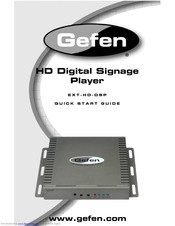 Gefen EXT-HD-DSP Quick Start Manual