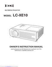 Eiki LC-XE10 Owner's Instruction Manual