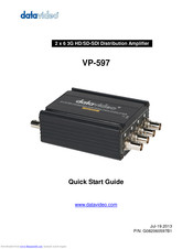 Datavideo VP-597 Quick Start Manual