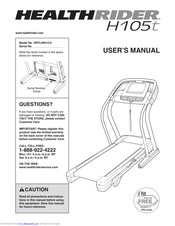 Healthrider H105t Treadmill User Manual
