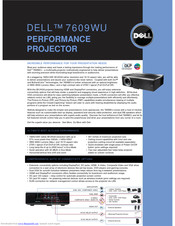 Dell 7609WU - WUXGA DLP Projector Specifications