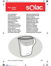 Solac JP5921 Instructions For Use Manual