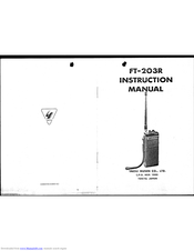 Yaesu FT-203R Instruction Manual