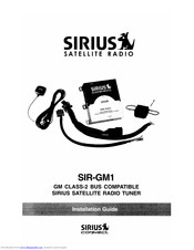 Sirius Satellite Radio SIR-GM1 Installation Manual