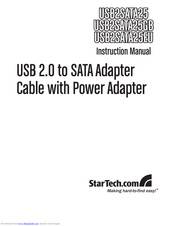 StarTech.com USB2SATA25EU Instruction Manual
