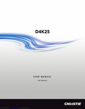 Christie D4K25 User Manual