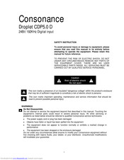 Consonance Droplet CDP5.0D User Manual