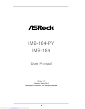 ASRock IMB-184-PY User Manual