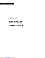 Avaya P114F Installation Manual