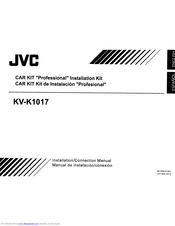 JVC KV-K1017 Installation & Connection Manual