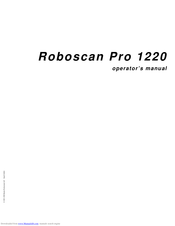 Martin Roboscan Pro 1220 Operator's Manual