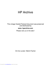 Hp 6960A Operating And Service Manual