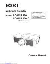 Eiki LC-WUL100L Owner's Manual