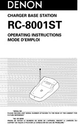 Denon RC-8001ST Operating Instructions Manual