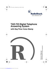 Radio Shack TAD-723 Owner's Manual