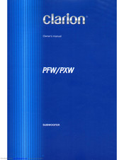 Clarion PXW Manuals | ManualsLib